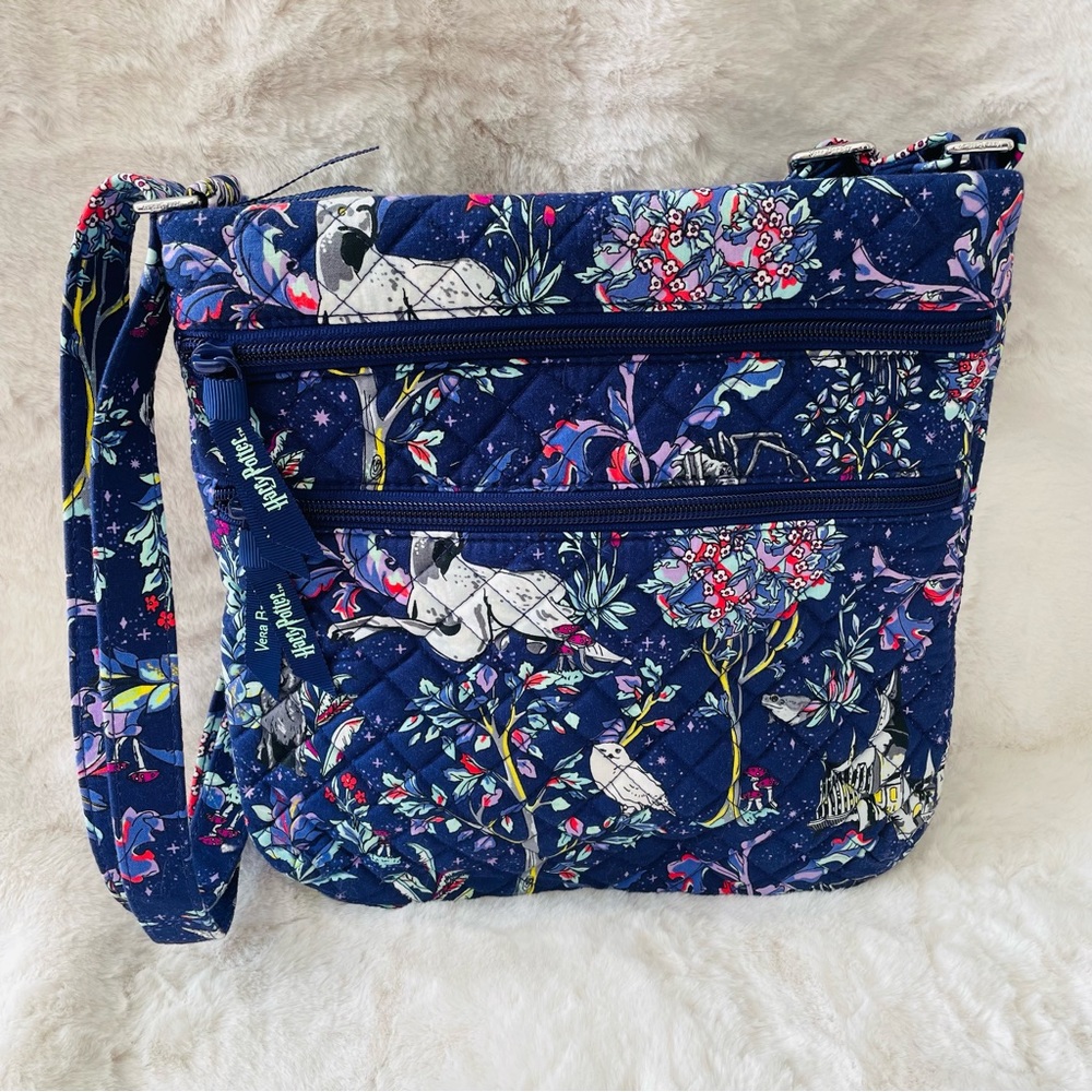 Vera Bradley x Harry Potter Forbidden Forest Triple Zip Hipster Crossbody Bag